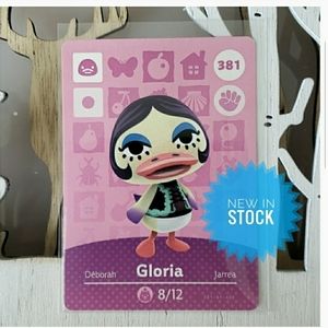 Genuine Animal Crossing amiibo card 381 Gloria